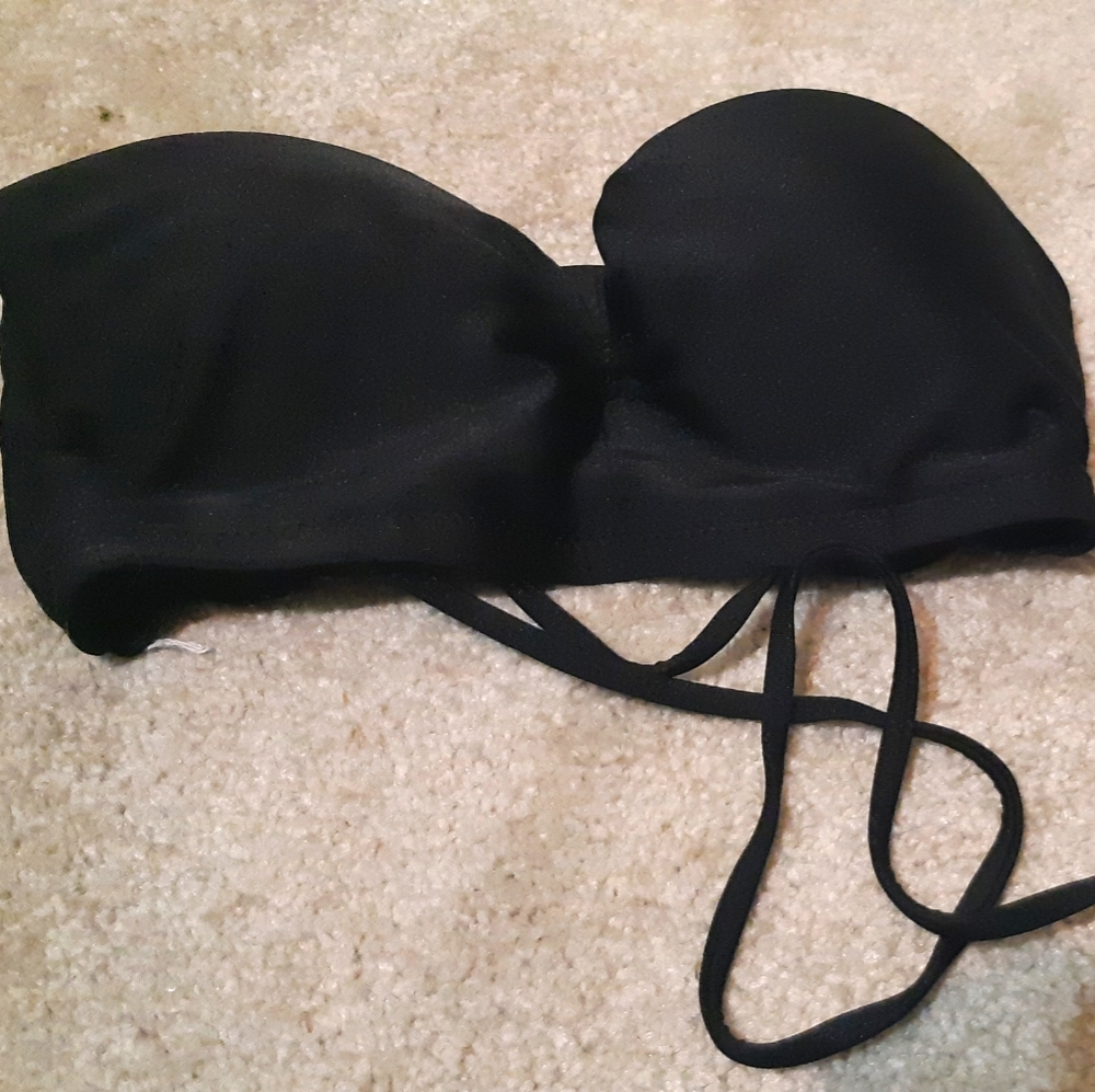 Lace up bathing suit top